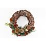 Twisted Pine & Berry Botanical Christmas Wreath 35cm