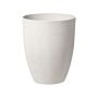 Plant Pot Off-white Stone Polyresin 43 X 43 X 52 Cm Indoor Outdoor Beliani