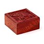 Mango Wood Carved Elephant Trinket Box