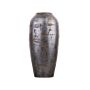 Decorative Floor Vase Silver Terracotta 48 Cm