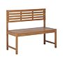 Outdoor Bench Acacia Wood 50 X 110 Cm 2 Seater Small Patio Weather Resistant