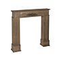 Fireplace Mantel Dark Wood Paulownia 104 X 18 X 98 Cm Fireplace Surround Ornated Carved Classic