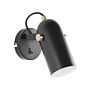 Wall Lamp Black Metal 17 Cm Spotlight Shade Adjustable