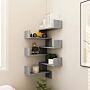 Vidaxl Wall Corner Shelves 2 Pcs Grey Sonoma 40x40x50 Cm Engineered Wood