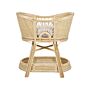 Bassinet Natural Rattan 86 X 54 X 91 Cm Kids Bed Moses Basket With Cushions Shelf Decoration Accessory