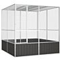 Vidaxl Bird Cage Anthracite 213.5x217.5x211.5 Cm Galvanised Steel