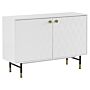 Sideboard White 2 Door Cabinet Storage