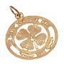 Celtic Fc 9ct Gold Pendant Large