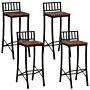 Vidaxl Bar Chairs 4 Pcs Solid Wood Reclaimed