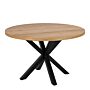 Heaven Dining Table In Oak With Black Legs