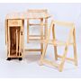 Butterfly Dining Set With 4 Chairs Natural