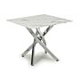 Astoria Square White/chrome End Table