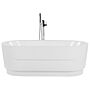 Freestanding Bath White Sanitary Acrylic Oval Single 170 X 80 Cm