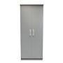 Contrast Double Plain Wardrobe In Dusk Grey