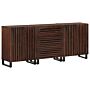 Vidaxl Sideboards 3 Pcs 60x34x75 Cm Solid Wood Mango