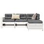 Vidaxl 4 Piece Garden Sofa Set White Solid Wood Pine