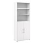 Prima Bookcase 4 Shelves With 2 Doors In White