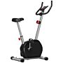 Sportnow Quiet Exercise Bike Stationary Bike With 8-level Magnetic Resistance, Heart-rate Sensor And Wheels, Grey | Aosom Uk