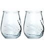 Skeleton Hand Set Of 2 Glass Tumblers