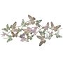 Wall Decor Multicolour Iron 100 X 53 Cm Metal Sculpture Art Butterflies Nature