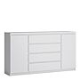 Fribo 2 Door 4 Drawer Wide Sideboard In White