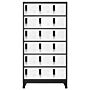 Vidaxl Locker Cabinet Anthracite And White 90x40x180 Cm Steel