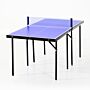 Homcom Folding Mini Compact Table Tennis Top Ping Pong Table Set Professional Net Games Sports Training Play Blue