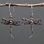 Silver & Gold Earring - Dragonflies