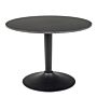 Malta Ceramic Round Coffee Table In Matt Black 60x45cm