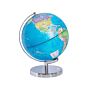 Decorative Globe Blue Silver Metal Stand Felt Pad Led Star Map 24 Cm