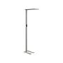 Floor Led Lamp Silver Aluminium 196 Cm Height Touch Switch Dimming Motion Sensor Modern Lighting