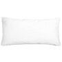 Bed Pillow White Microfibre Cover Polyester Filling 40 X 80 Cm High Profile Soft