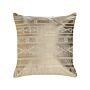 Decorative Cushion Gold Cotton 50 X 50 Cm Geometric Pattern Foil Print