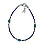 Nepalese Extra Fine Gem Bracelet- Blue Onyx