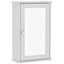 Bath Vida Priano 1 Door Mirrored Wall Cabinet, White