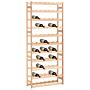 Vidaxl Wine Rack For 77 Bottles Pinewood