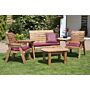 Four Seater Multi Set - Burgundy