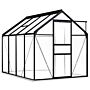 Vidaxl Greenhouse With Base Frame Anthracite Aluminium 4.75 M²