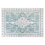 Area Rug Mint Green Cotton Polyester 160 X 230 Cm Oriental Pattern Distressed Vintage Home Decor