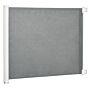 Pawhut Retractable Safety Gate Dog Pet Guard Barrier Folding Protector Home Doorway Room Divider Stair Guard Grey 115l X 82.5h Cm