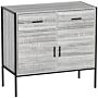 Brooklyn 2 Door 2 Drawer Sideboard, Grey