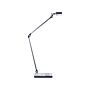 Desk Led Lamp Metal Aluminum Silver Stepless Dimming Touch Switch Wireless Charger Light