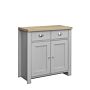 Highgate 2 Door 2 Drawer Sideboard Grey & Oak