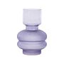 Flower Vase Purple Glass 24 Cm Decorative Tabletop Home Decoration