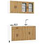 Vidaxl 4 Piece Kitchen Cabinet Set Kalmar Artisan Oak Engineered Wood