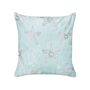 Scatter Cushion Blue Velvet 45 X 45 Cm Marine Starfish Motif Square Polyester Filling