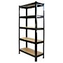 Monster Racking T-rax Heavy Duty Shelving Units, Black, 75cm W, 30cm D, Set Of 6