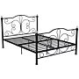 Chicago Double Metal Bed, Black