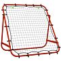 Homcom Adjustable Rebounder Net Kickback Target Goal For Teens Adults Training, Red