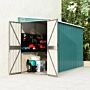 Vidaxl Wall-mounted Garden Shed Green 118x288x178 Cm Galvanised Steel